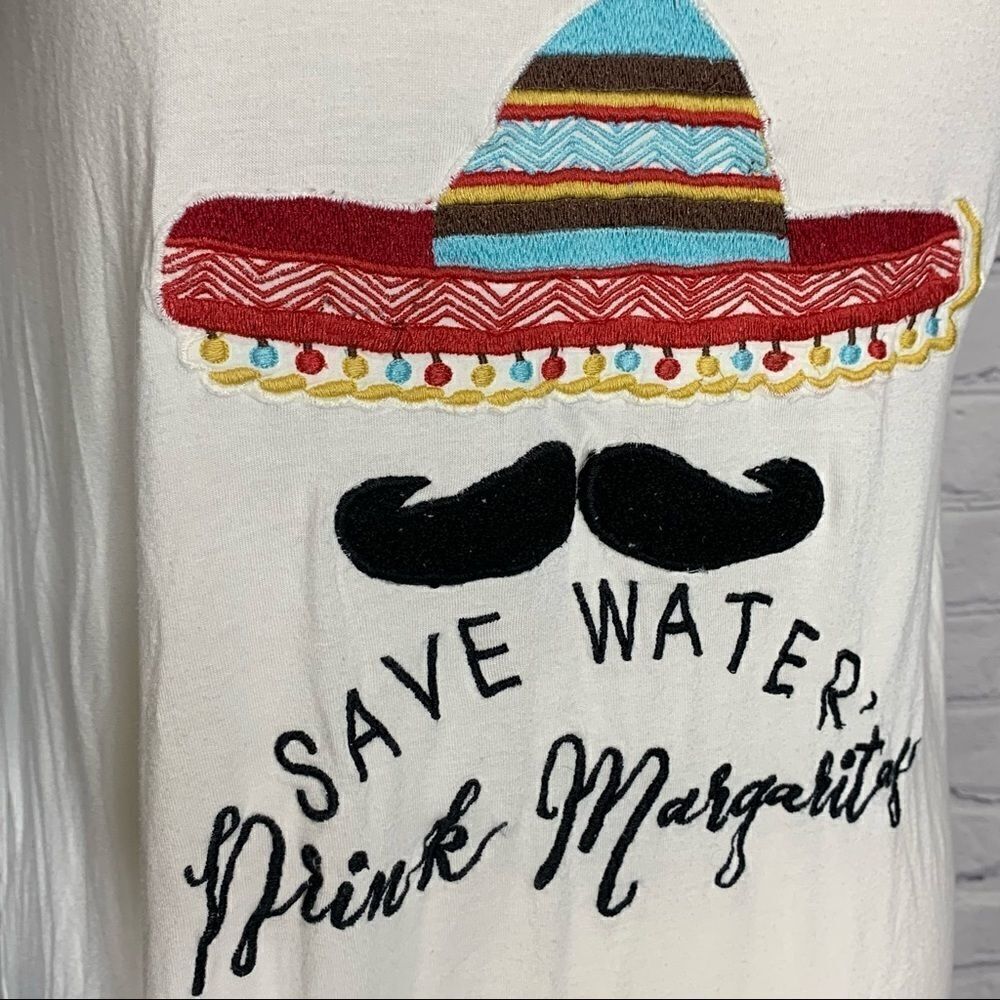 Judith March Save water drink margaritas short sleeve shirt - Picture 4 of 13